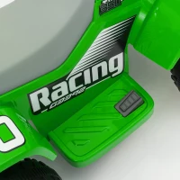 AIYAPLAY Elektrisch Quad Bike voor Kinderen, op batterijen, voor- en achteruitrijfunctie, LED-lampjes, 18-36 Maanden, Groen(m-9)