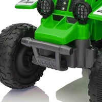 AIYAPLAY Elektrisch Quad Bike voor Kinderen, op batterijen, voor- en achteruitrijfunctie, LED-lampjes, 18-36 Maanden, Groen(m-8)