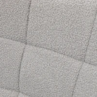 HOMCOM Fotoliu Balansoar de Interior Tapițat, Fotoliu Balansoar Relaxant din Blană cu Brațe, 71x98x101 cm, Gri Deshis(m-10)