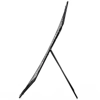 HOMCOM Plasă Rebounder Pliabilă pentru Fotbal și Baseball cu 21 de Corzi și Zonă de Precizie, 123x90x174 cm, Negru(m-9)