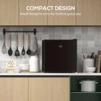 HOMCOM 35L Mini Freezer, -24℃ to -14℃ Temperature - Black(m-5)