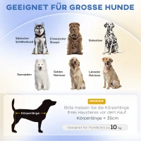 PawHut Hondensofa voor Grote Honden tot 30 kg, Gepolsterd, met Grenenhouten Poten, 98 x 67 x 25 cm, Grijs(m-4)