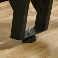 HOMCOM Roeimachine met 16 weerstandsniveaus inklapbaar op wieltjes 225 x 55 x 88cm Staal Zwart(m-8)