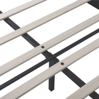 Double Upholstered Velvet Bedstead with Button-Tufted Headboard, Noise-Free Design, Solid Wood Slats, 193L x 141W x 110H cm, Beige(m-9)