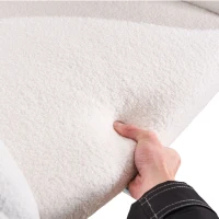 Samtartiger Bürostuhl, verstellbarer 360° Drehstuhl, höhenverstellbar, geeignet für Wohnzimmer, Schlafzimmer, Büros, Hotels und Restaurants, 56,48×52,98×90,5 cm, Weiß(m-8)