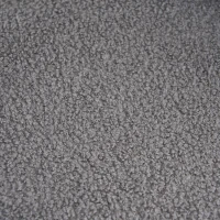 Chaise de maquillage en tissu Teddy velours, design ergonomique, montage facile, Gris foncé(m-9)