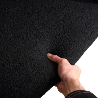 Samtartiger Bürostuhl, verstellbarer 360° Drehstuhl, höhenverstellbar, geeignet für Wohnzimmer, Schlafzimmer, Büros, Hotels und Restaurants, 56,48×52,98×90,5 cm, Schwarz(m-8)