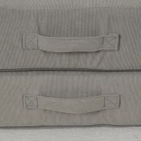 AIYAPLAY Modułowa sofa dla dzieci, 12 miękkich bloków w 6 kształtach, pokrowce do prania, szary/różowy(m-9)