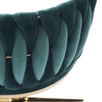 Moderner Homeoffice-Stuhl, Verstellbar und drehbar, Stabil und bequem, 54,1x57,9x77,9 cm, Grün(m-7)