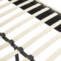 PU Leather Ottoman Bed Frame with LED Lighting, Hydraulic Storage and Channel Tufted Headboard, 201L x 147W x 114H cm, Beige(m-10)