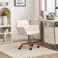 Chaise de relaxation pivotante, réglable en hauteur, en fourrure synthétique résistante à l'usure, Fauteuil de relaxation rembourrée, Blanc(m-1)