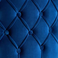 Bequemer Armlehnstuhl mit Knopfdekorationen, Schaumstoff, 65,27x64,77x73,66 cm, Blau(m-8)