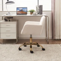 Chaise de relaxation pivotante, réglable en hauteur, en fourrure synthétique résistante à l'usure, Fauteuil de relaxation rembourrée, Blanc(m-5)