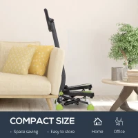 HOMCOM Twister Stepper Height Adjustable Step Machine, with LCD Screen - Grey(m-6)