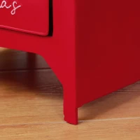 HOMCOM A5 Christmas Letter Postbox - Red/White(m-9)