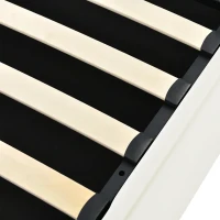 Lit Double Hydraulique avec LED Intégrés et Télécommande, Structure Rembourrée 140x200 cm, Fonctionnel et Moderne, avec Rangement, Blanc(m-8)