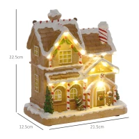 HOMCOM Gingerbread House Light & Music Christmas Decoration(m-3)