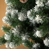 HOMCOM 5ft Snow-Dipped Artificial Pine Christmas Tree(m-9)