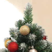 HOMCOM 6ft Snow-Dipped Artificial Pine Christmas Tree(m-9)