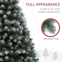 HOMCOM 5ft Snow-Dipped Artificial Pine Christmas Tree(m-6)