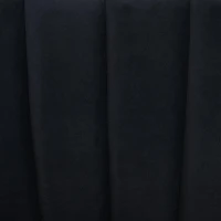 Set di 2 poltrone da salotto in velluto, Design ergonomico, Nero(m-10)