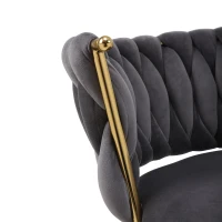 Set di 2 sgabelli da bar regolabili in altezza e girevoli, design moderno, Grigio(m-7)