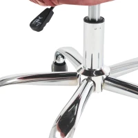 Scaun din catifea reglabil și rotativ pentru birou și casă, Roz(m-9)