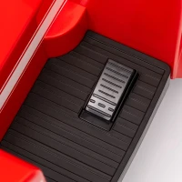 AIYAPLAY Brandweerauto, Elektrische Kinderauto, max. 3 km/u, Sirene, Zwaailicht, Gereedschap, voor Kinderen 3-5 Jaar(m-9)