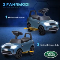 AIYAPLAY Elektrische Kinderauto 6V, Land Rover, Rij-/Duwmodus, Koplampen, Muziek, Lichtblauw(m-4)