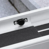 HOMCOM Set of Two 122cm Three-Level Aluminium Wheelchair Ramps(m-9)