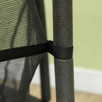 HOMCOM 4.6FT/55" Kids Trampoline with Safety Enclosure, Outdoor Indoor Use, for Ages 3-10 Years, Black(m-9)