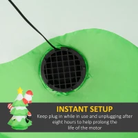 Outsunny 8ft Inflatable Xmas Tree and Friends Decoration(m-6)