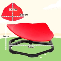 AIYAPLAY Spinning Chair for Autism Sit and Spin, Coordination & Balance, Sensory Spinning Chair for Toddlers 3-6 Years, Red(m-3)