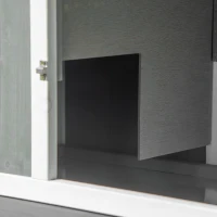 PawHut Rabbit Hutch Outdoor, 2-Tier Guinea Pig Hutch, Wooden Small Animal House with Rabbit Run Box, Slide-out Tray, Ramp, 175.8 x 52 x 85.5 cm, White(m-8)