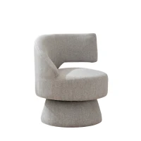 Bequemer Drehstuhl mit 360-Grad-Rotation, Grau(m-2)