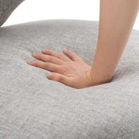 Bequemer Drehstuhl mit 360-Grad-Rotation, Grau(m-8)