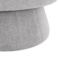 Chaise pivotante confortable avec rotation à 360 degrés, Gris(m-9)