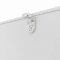 Table basse en finition brillante avec plateau en verre et éclairage LED, style moderne, Blanc(m-7)