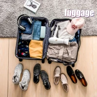 20" 4-Wheel ABS Hard Shell Travel Trolley Suitcase with Silent Universal Wheels, Luggage with Combination Lock, 35L × 23W × 57H cm, Golden(m-2)