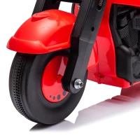 AIYAPLAY Pojazd na biegunach, Motocyklowy design, Muzyka i bańki mydlane, dla dzieci 2-5 lat, Czerwony(m-7)