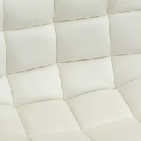 HOMCOM Conjunto de 2 Bancos de Bar com Encosto e Apoio para os Pés Bancos Altos Acolchoados Estilo Nórdico  45x47x84 cm Creme(m-8)