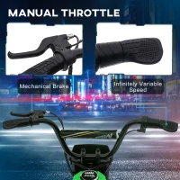 HOMCOM 24V Electric Motorbike with Twist Grip Throttle, Music, Horn, 12" Pneumatic Tyres, 16km/h Max Speed - Green(m-4)