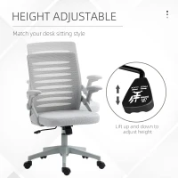 Vinsetto 44-53.5cm Adjustable Height Work Chair, with Mesh Back - Grey(m-8)