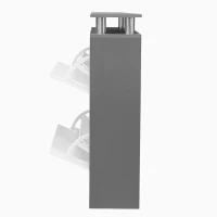 Ensemble de porte-manteaux mural avec miroir, panneaux muraux, étagère murale et meuble à chaussures,Gris+Blanc(m-12)