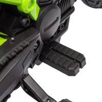 AIYAPLAY Elektrische Kindermotor met Steunwielen, Claxon en Startgeluid voor Kinderen 3-8 Jaar, Groen(m-9)