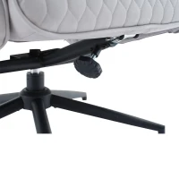 Fauteuil relax réglable gris avec repose-pieds, appuie-tête réglable en hauteur, Gris(m-10)