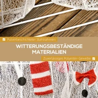 Outsunny Sneeuwmannenfamilie, 148 LEDs, Kerstverlichting, Weerbestendig, Glanzend, Wit(m-6)