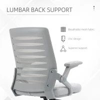 Vinsetto 44-53.5cm Adjustable Height Work Chair, with Mesh Back - Grey(m-6)