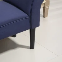 HOMCOM Tapicerowana Ławka do Sypialni i Przedpokoju, do 130 kg, 102 x 36 x 51 cm, Niebieska(m-8)