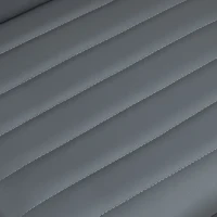 HOMCOM Obrotowe krzesło biurowe, regulowana wysokość 43-55 cm, do 120 kg, wykończenie skóropodobne, Ciemnoszary(m-8)